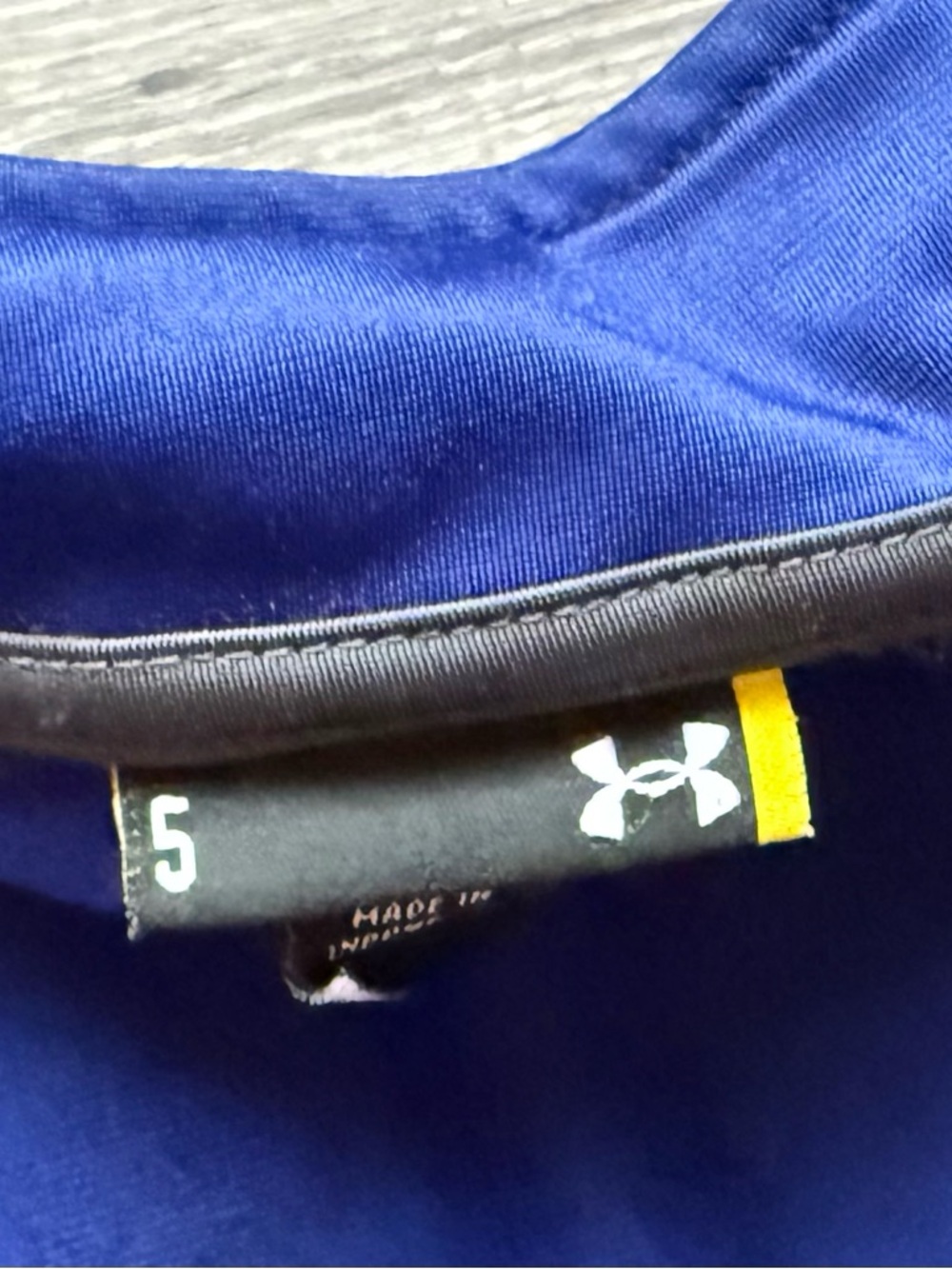 🐻 2/$25 • Under Armour | Blue & Charcoal Grey Full-Zip Track Jacket with • 5T - Picture 5 of 6